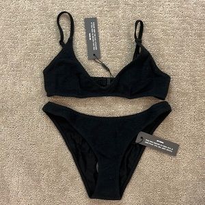 Triangl - Maia suit in black terry - size M